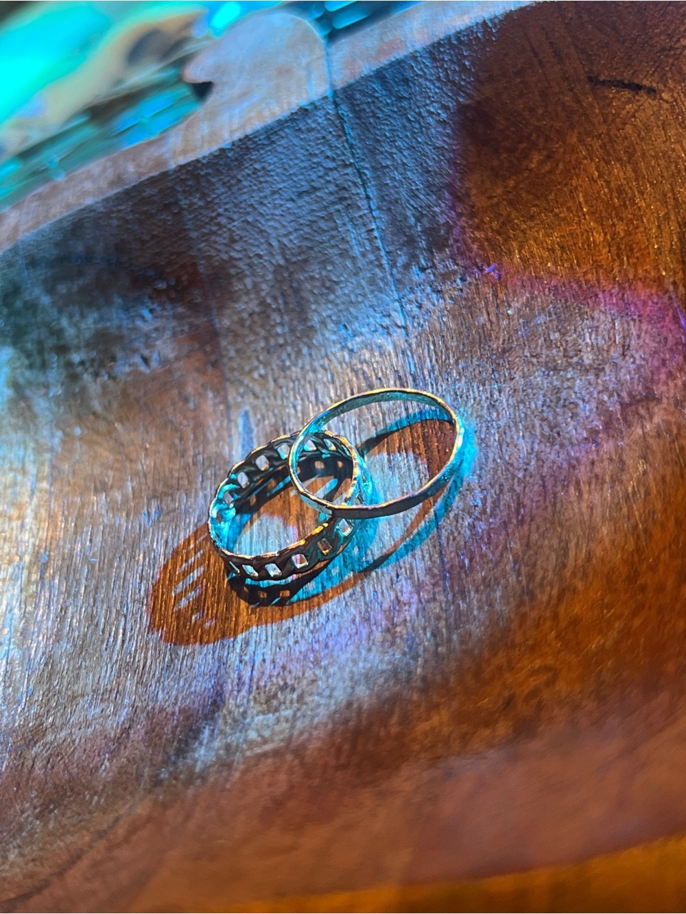 Ring glod  Stackable Rings with glod Sheen